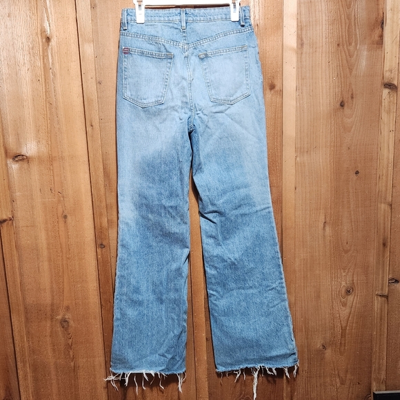BDG Urban Outfitters Denim Blue Jeans Size 27 High Rise Wide Leg Button Fly - Picture 3 of 10